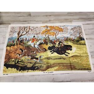 ULSTER “Full Cry” Irish Linen Thelwall Tea Towel